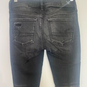 American Eagle Outfitters black Distressed Jeggings 2